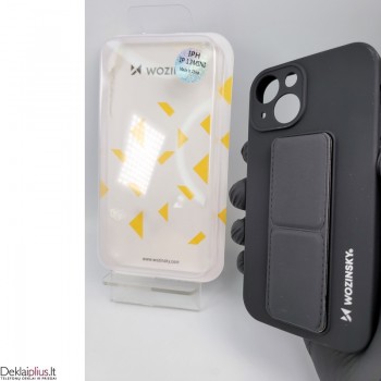 Wozinsky 4in1 švelnaus silikono dėklas - juodas (telefonui Apple Iphone 13 Mini)